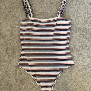 Striped One-Piece Swimsuit